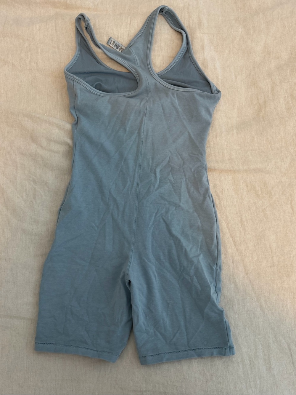 SKIMS Sleeveless Racerback Romper in Dusty Blue - Size M- NWOT - Picture 3 of 3